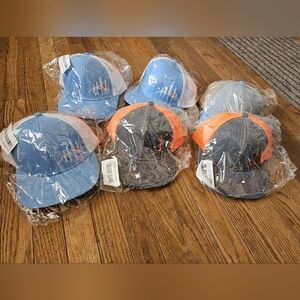 Variety Of 12 Men's Ball Caps Trucker Embroidered Mesh Hats